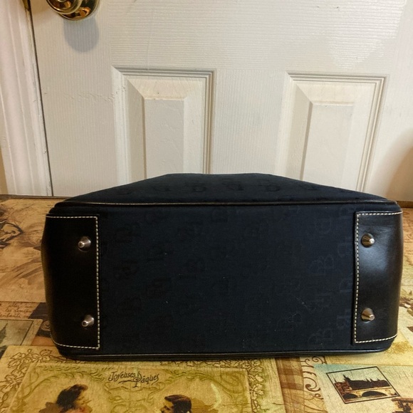 DOONEY & BOURKE signature tote satchel SHOULDERBAG D&B black logo - Picture 5 of 11